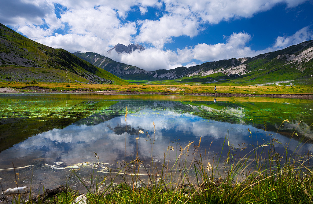 Uno dei meravigliosi scorci del parco del Gran Sasso