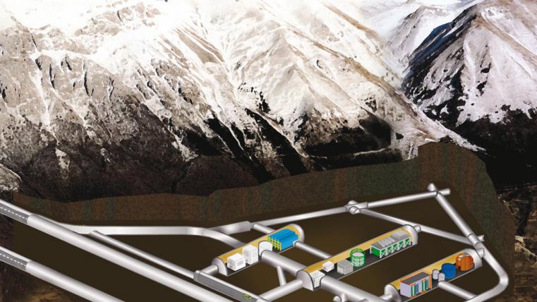 Lo schema dei laboratori del Gran Sasso